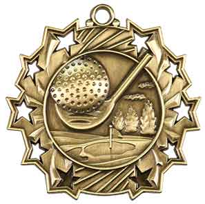 TS Golf Themed Medal - AndersonTrophy.com