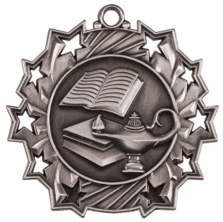 TS Lamp of Knowledge Themed Medal - AndersonTrophy.com
