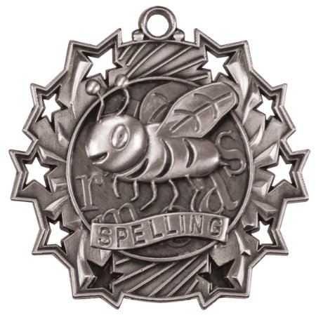 TS Spelling Bee Themed Medal - AndersonTrophy.com