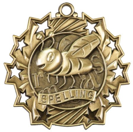 TS Spelling Bee Themed Medal - AndersonTrophy.com