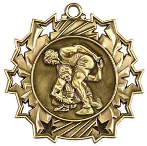 TS Wrestling Themed Medal - AndersonTrophy.com