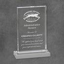 Upright Rectangle Acrylic Corporate Award - Clear - AndersonTrophy.com