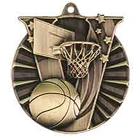 VM Basketball Themed Medal - AndersonTrophy.com
