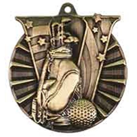 VM Golf Themed Medal - AndersonTrophy.com