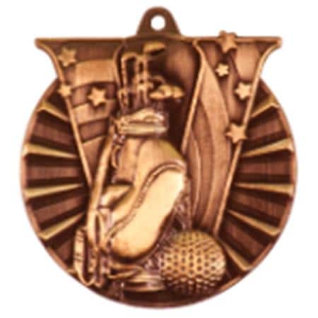 VM Golf Themed Medal - AndersonTrophy.com