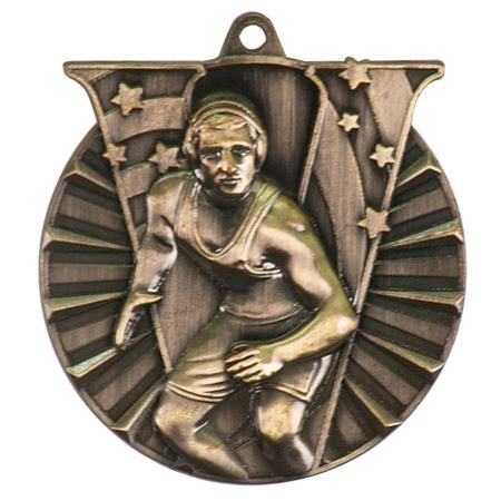 VM Wrestling Themed Medal - AndersonTrophy.com