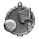 Wreath II Basketball Hoop Medals - AndersonTrophy.com