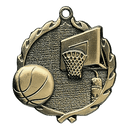 Wreath II Basketball Hoop Medals - AndersonTrophy.com