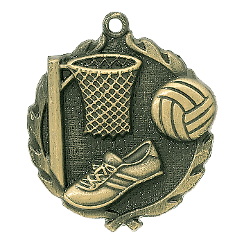 Wreath II Basketball Hoop & Shoe Medals - AndersonTrophy.com