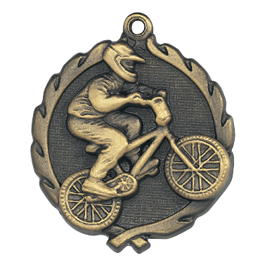 Wreath II BMX Bicycling Medals - AndersonTrophy.com