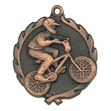 Wreath II BMX Bicycling Medals - AndersonTrophy.com