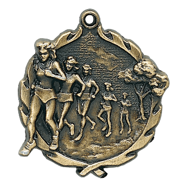 Wreath II Cross Country Medals - AndersonTrophy.com