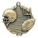 Wreath II Football Medals - AndersonTrophy.com