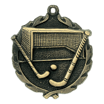 Wreath II Hockey Sticks Medals - AndersonTrophy.com