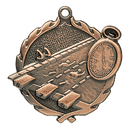 Wreath II Swim Medals - AndersonTrophy.com