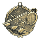 Wreath II Swim Medals - AndersonTrophy.com
