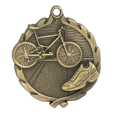 Wreath II Triathalon Medals - AndersonTrophy.com