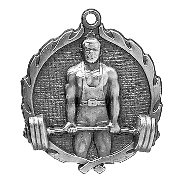 Wreath II Weightlifting Medals - AndersonTrophy.com