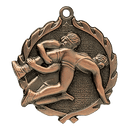 Wreath II Wrestling Medals - AndersonTrophy.com