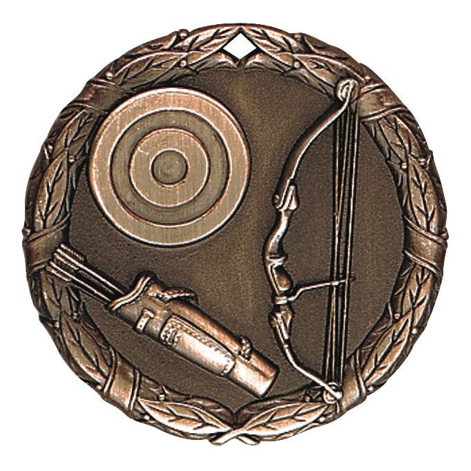 XR Wreath Archery Themed Medals - AndersonTrophy.com