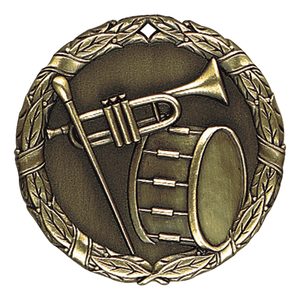 XR Wreath Band Themed Medals - AndersonTrophy.com