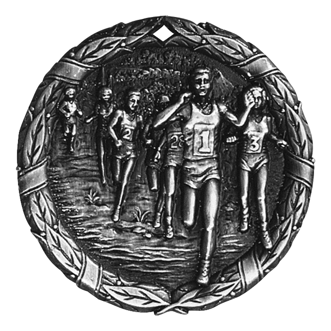 XR Wreath Cross Country Themed Medals - AndersonTrophy.com