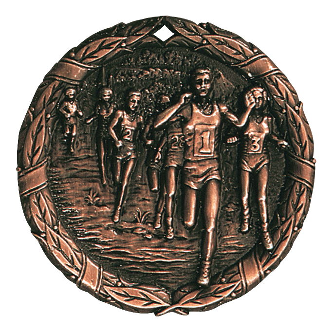 XR Wreath Cross Country Themed Medals - AndersonTrophy.com