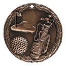 XR Wreath Golf Themed Medals - AndersonTrophy.com