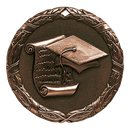 XR Wreath Graduate Themed Medals - AndersonTrophy.com