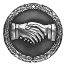 XR Wreath Hand Shake Themed Medals - AndersonTrophy.com