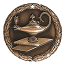 XR Wreath Lamp of Knowledge Themed Medals - AndersonTrophy.com