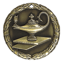 XR Wreath Lamp of Knowledge Themed Medals - AndersonTrophy.com