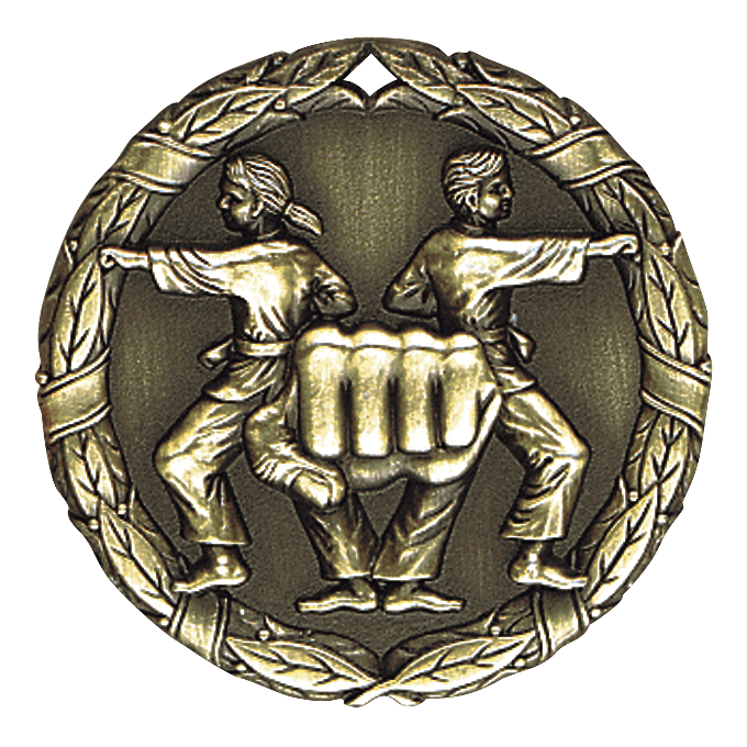XR Wreath Martial Arts Themed Medals - AndersonTrophy.com