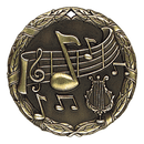 XR Wreath Music Themed Medals - AndersonTrophy.com