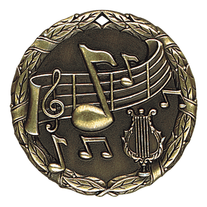 XR Wreath Music Themed Medals - AndersonTrophy.com