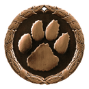XR Wreath Paw Print Medals - AndersonTrophy.com