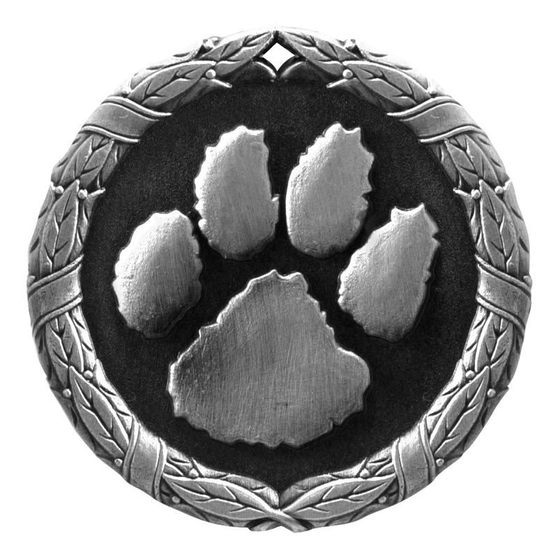 XR Wreath Paw Print Medals - AndersonTrophy.com