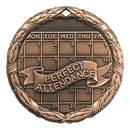 XR Wreath Perfect Attendance Themed Medals - AndersonTrophy.com