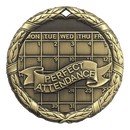 XR Wreath Perfect Attendance Themed Medals - AndersonTrophy.com