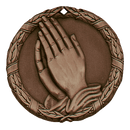 XR Wreath Praying Hands Themed Medals - AndersonTrophy.com