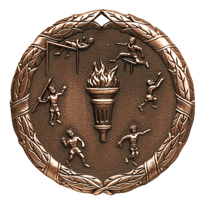 XR Wreath Track & Field Multi-Sport Medals - AndersonTrophy.com