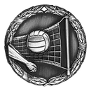 XR Wreath Volleyball Themed Medals - AndersonTrophy.com